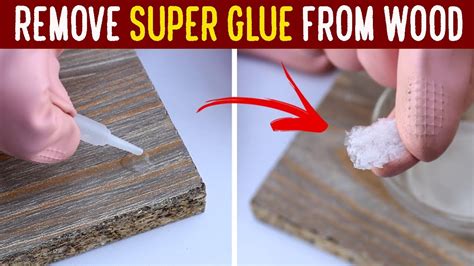 Simple Way To Remove Super Glue From Wood Youtube