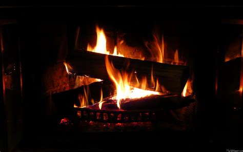 48 Live Fireplace Wallpaper Wallpapersafari