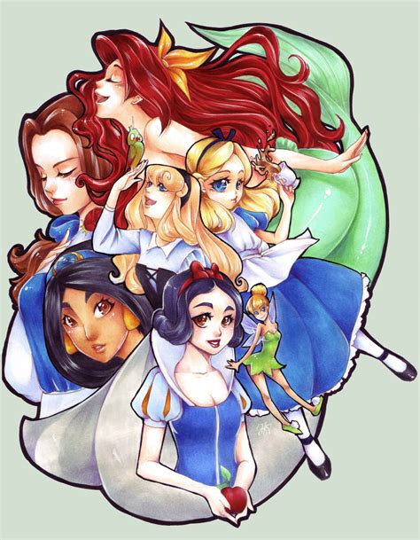 Disney Princesses By Xmeicox On Deviantart