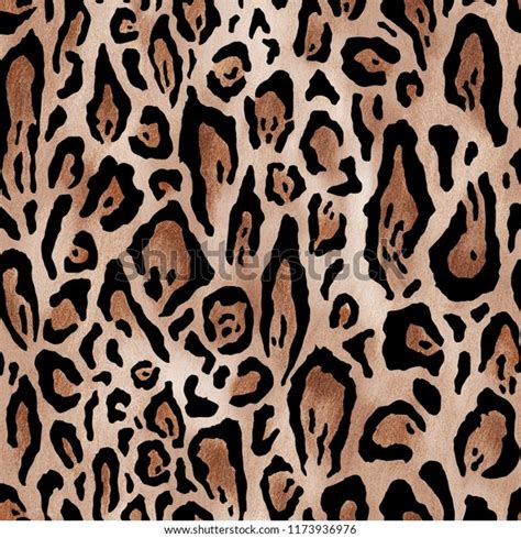 Seamless Leopard Skin Pattern Stock Illustration 1173936976