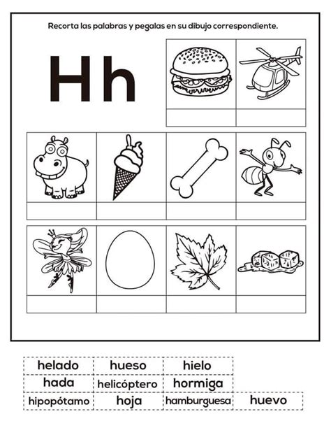 Tareitas Objetos Con H Spanish Lessons For Kids Spanish Teaching