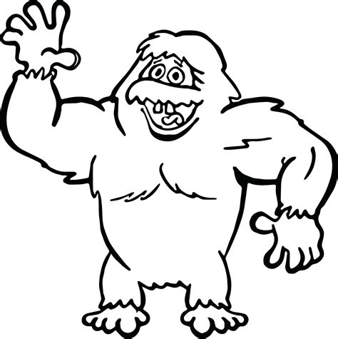 4 wonderful coloring pages available! Abominable Snowman Drawing at GetDrawings | Free download