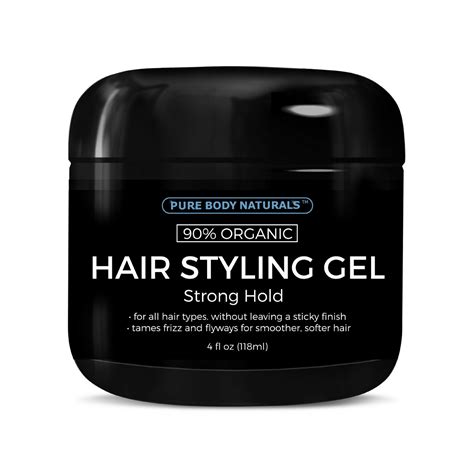 Strong Hold Hair Gel For Men Pure Body Naturals