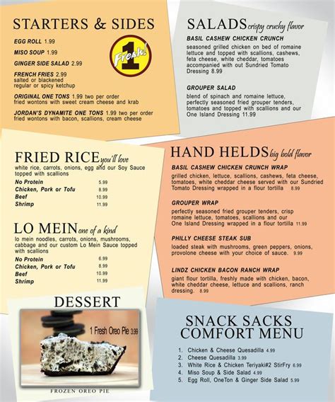 Click On To Print Desired Menu