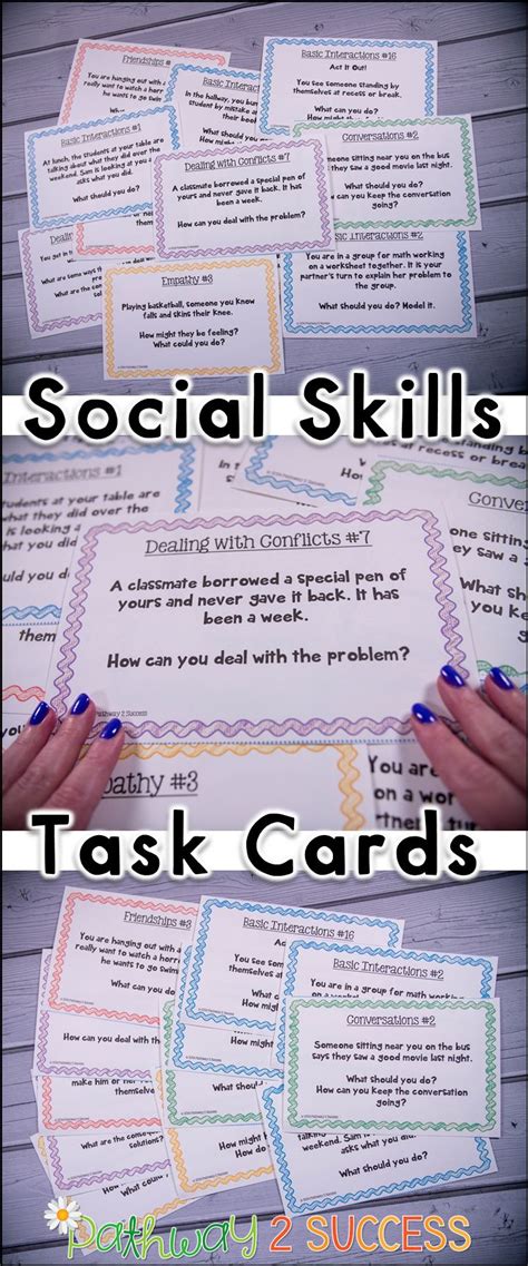 Social Skills Task Cards Digital And Print Sel Activities