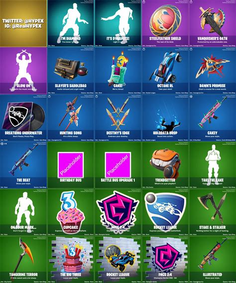 All Fortnite Leaked Skins And Cosmetics Found In V1420 Laptrinhx