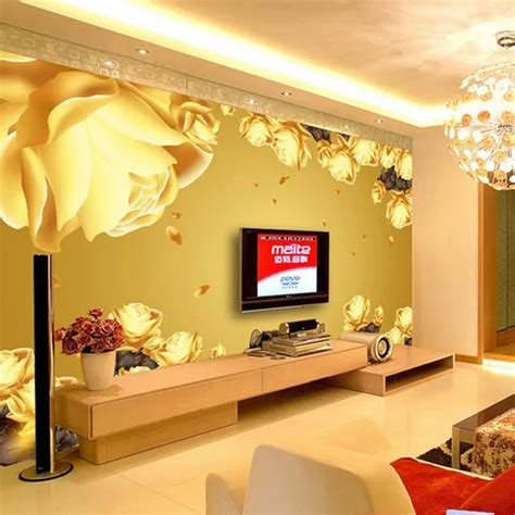Free Shipping 3d Large Mural Of The Living Room Tv Background Wall