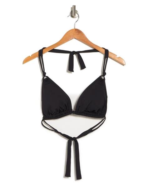 Bleu Rod Beattie Urban Goddess Triangle Bikini Top In Black Lyst