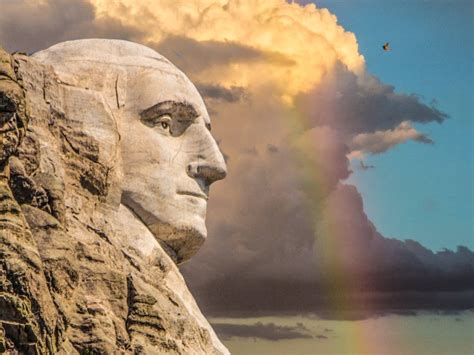 George Washington In Profile On Mount Rushmore Smithsonian Photo