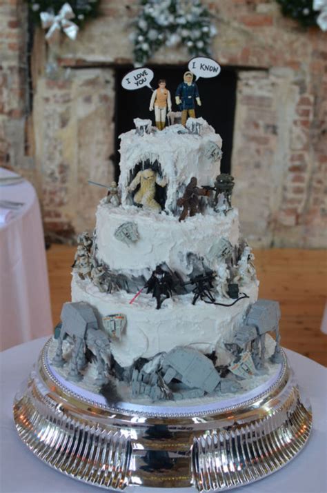 Star Wars Battle Of Hoth Wedding Cake Models Supplied By The Groom
