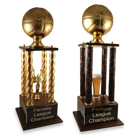 Golden Basketball Prestige Fantasy Trophy Far Out Awards