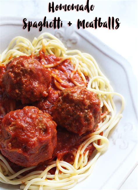 Homemade Spaghetti And Meatballs With Ragu The Southern Thing