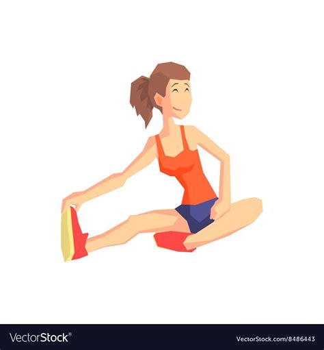 Girl Stretching Vector Image On Vectorstock Cartoon Styles Cool