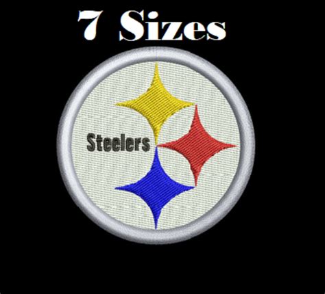 Pittsburgh Steelers Nfl Logo Digital Embroidery Design File 7 Etsy