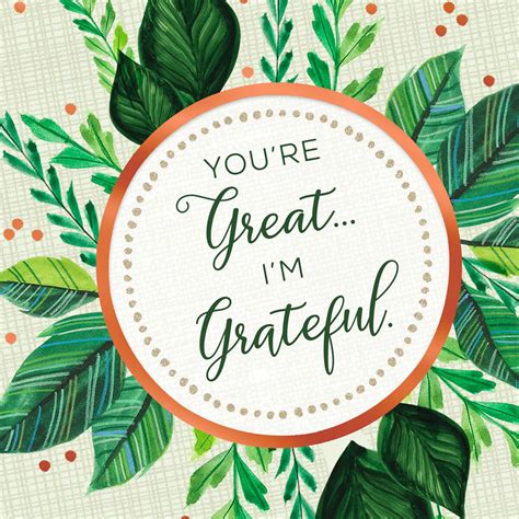 Youre Great Im Grateful Thank You Card Greeting Cards Hallmark