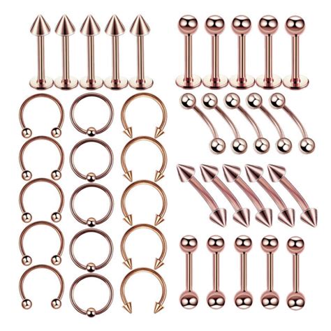Body Piercing Kit Stainless Steel Piercing For Belly Tongue Eyebrow Nose Ebay