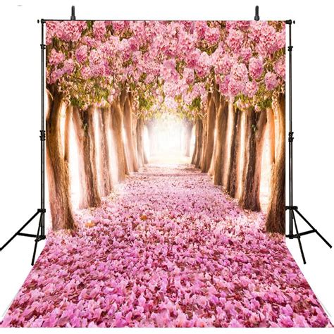 Pink Flower Photography Backdrops Vinyl Backdrop For Photography Foto