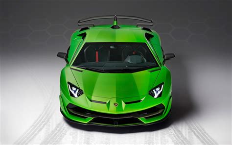 Download Wallpapers Lamborghini Aventador Svj 2018 4k Supercar