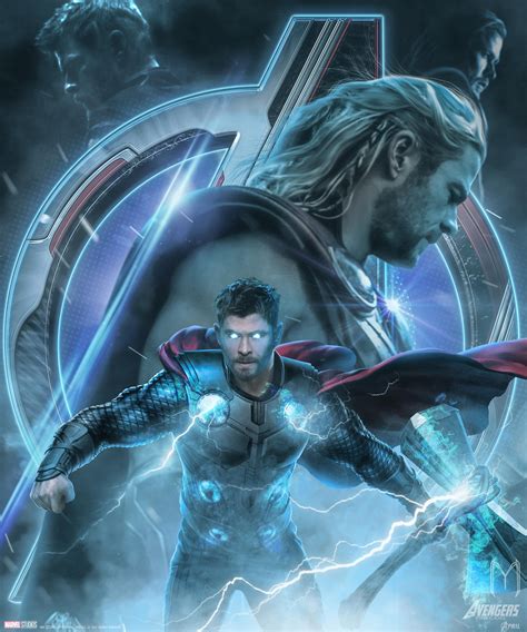 Thor Avengers Endgame Artwork Hd Superheroes 4k Wallp