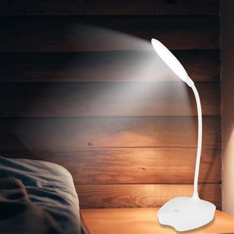 Tebru Led Desk Lamp With Flexible Gooseneck 3 Lighting Modes With Usb