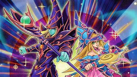 Download The Legendary Dark Magician Unleashes His Power Wallpaper