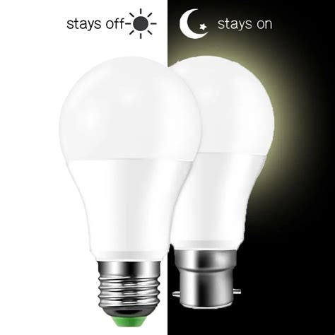 Buy Led Dusk To Dawn Light Bulb 10w 15w E27 B22 Smart