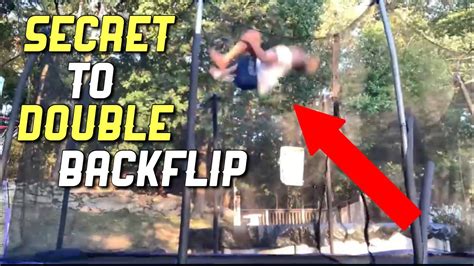 How To Get Over The Fear Of Double Backflip Quick Youtube