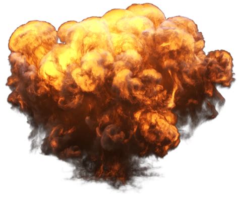 Big Explosion With Fire And Smoke Png Image Purepng Free