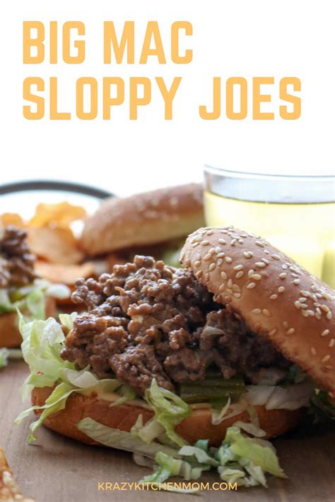 Big mac sloppy joes are an easy ground beef dinner recipe perfect for weeknights. Big Mac Sloppy Joes | Krazy Kitchen Mom