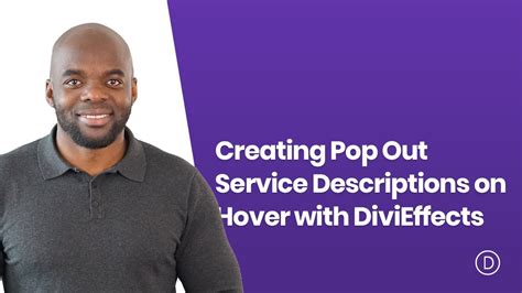 Creating Pop Out Service Descriptions On Hover With Divi Website
