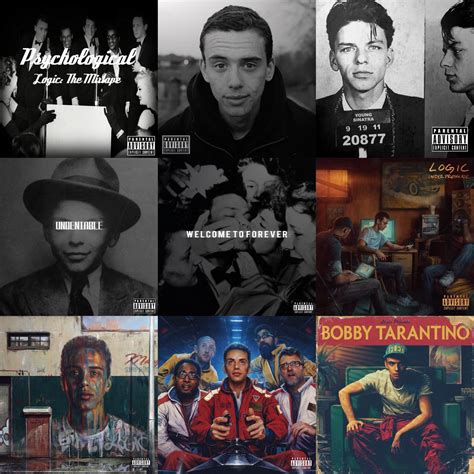 Logic Rapper Album Mix Poster 25x25 Inches Prints