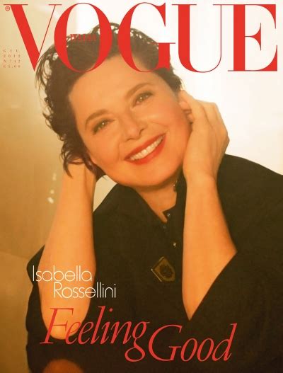 Isabella Rossellini For Vogue Italia June 2012