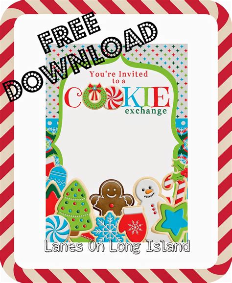 Cookie Exchange Party Free Printables Printable Templates