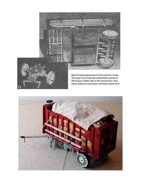 Full Size Printed Plans Canvas Wagon Scale ¾ In To 1 Ft Length 13 34