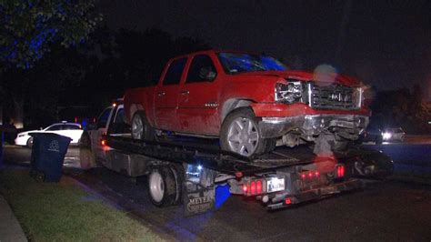 Police Driver Flees After Pickup Crashes Through Tulsa Homes Yard