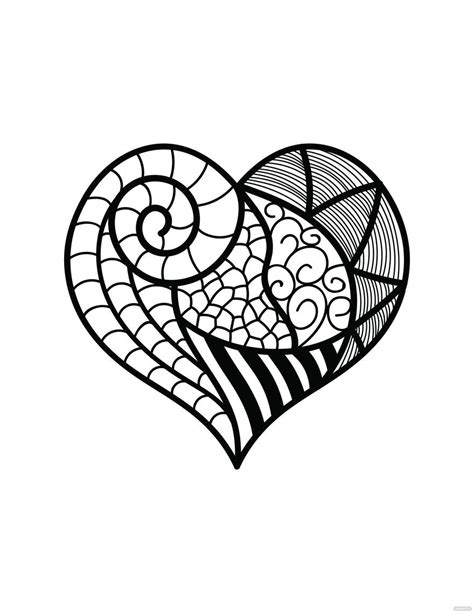 Coloring Page Heart Home Design Ideas