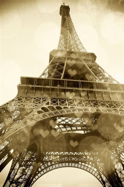 Eiffel Tower Valentines Day Paris Je Taime Sepia By Annadelores