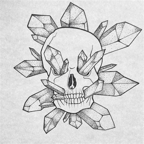 Drawing Crystal Skull By Cloudyfeather Ourartcorner