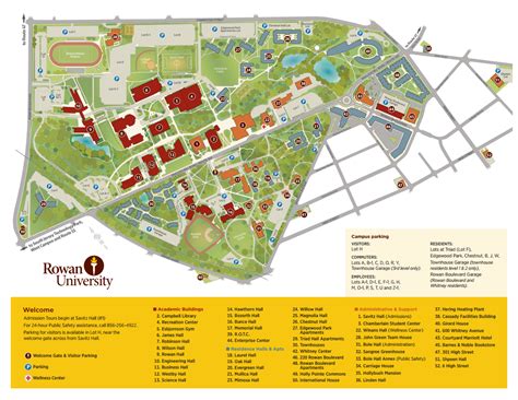 Rowan Campus Map Color 2018