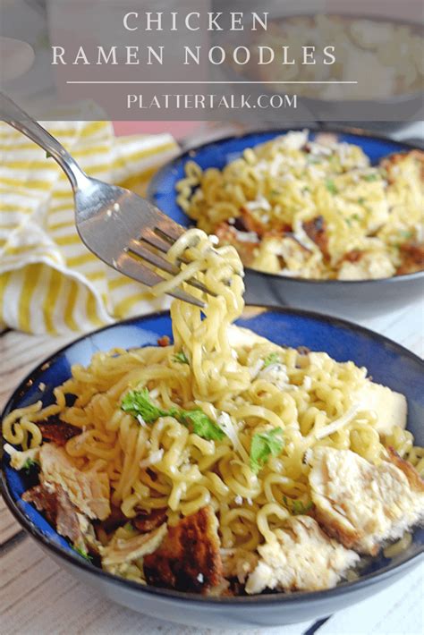 Chicken Ramen Noodles Platter Talk