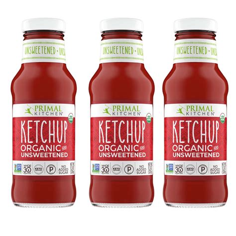 Primal Kitchen Organic Unsweetened Ketchup Whole30 Approved Paleo Certified And Keto Certified