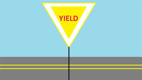 Draw Yield Sign Clipart Best