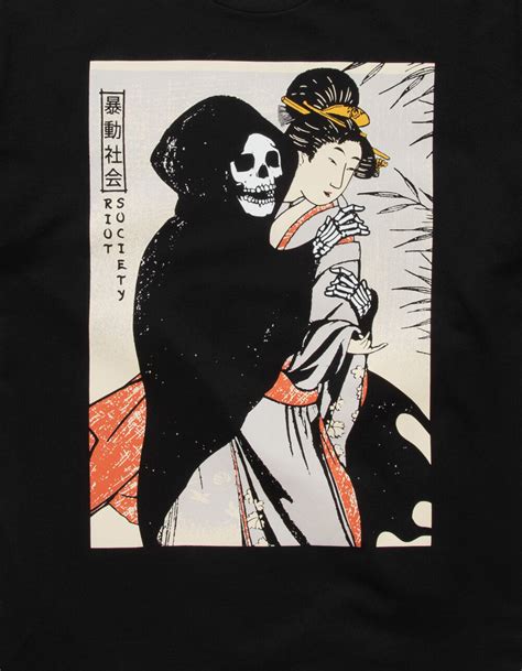 RIOT SOCIETY Reaper Geisha T Shirt BLACK Tillys
