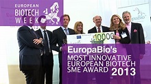 EuropaBio's Most Innovative European Biotech SME Award 2013 - YouTube