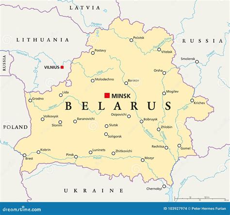 Mapa Da Belarus