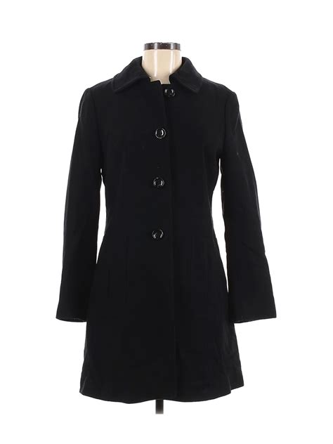 Banana Republic Women Black Wool Coat M Ebay