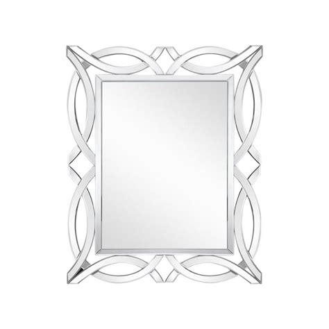 Ornate Cross Over Rectangular Mirror From Fusion Living Wall Mirrors