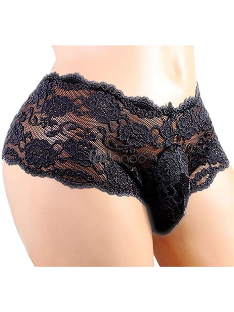 string homme sexy en dentelle unicolore