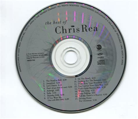 Music Rewind Chris Rea The Best Of Chris Rea 1994 Japan Promo