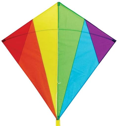 32 Inch Rainbow Diamond Kite With Line Included Old City Kites